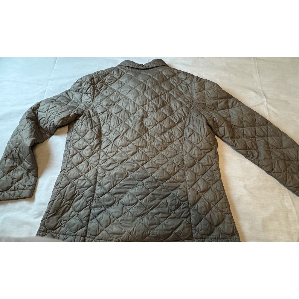 L.L. Bean Woman's Nylon Jacket Size XL Grey Packable Puffer Notes - Picture 11 of 11